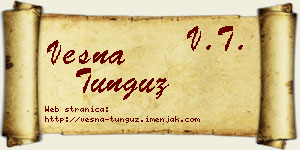 Vesna Tunguz vizit kartica